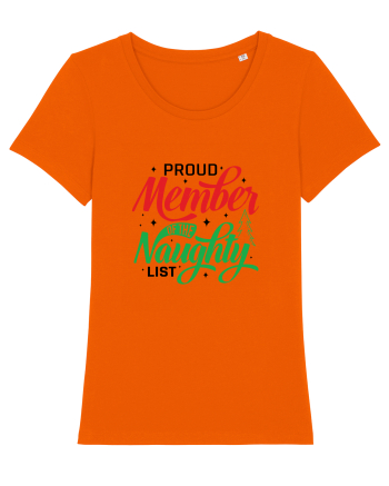 Proud Member of the Naughty List Bright Orange