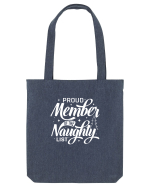 Proud Member of the Naughty List (alb) Sacoșă textilă