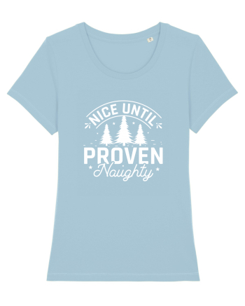 Nice Until Proven Naughty (alb) Sky Blue