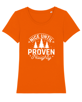 Nice Until Proven Naughty (alb) Bright Orange