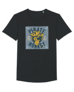 Pirate Monkey Tricou mânecă scurtă guler larg Bărbat Skater
