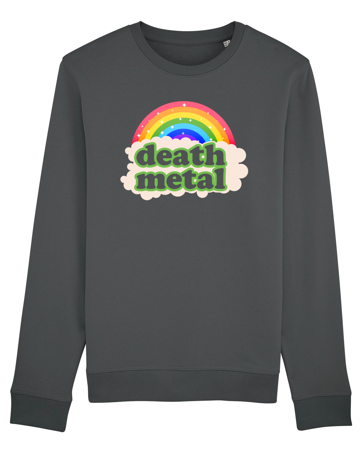 Bluză mânecă lungă Unisex Rise Anthracite