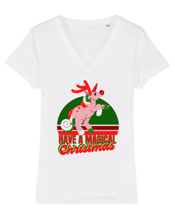 Christmas Unicorn White