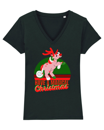 Christmas Unicorn Black