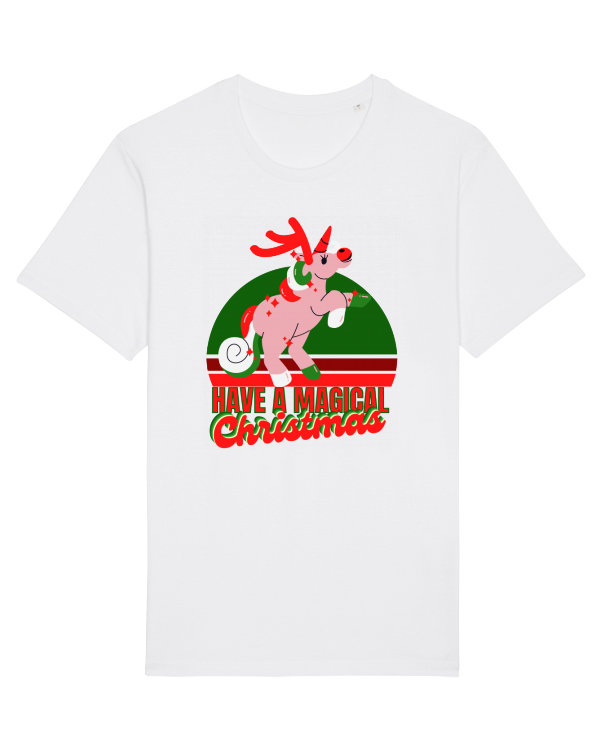 Tricou mânecă scurtă Unisex Rocker White