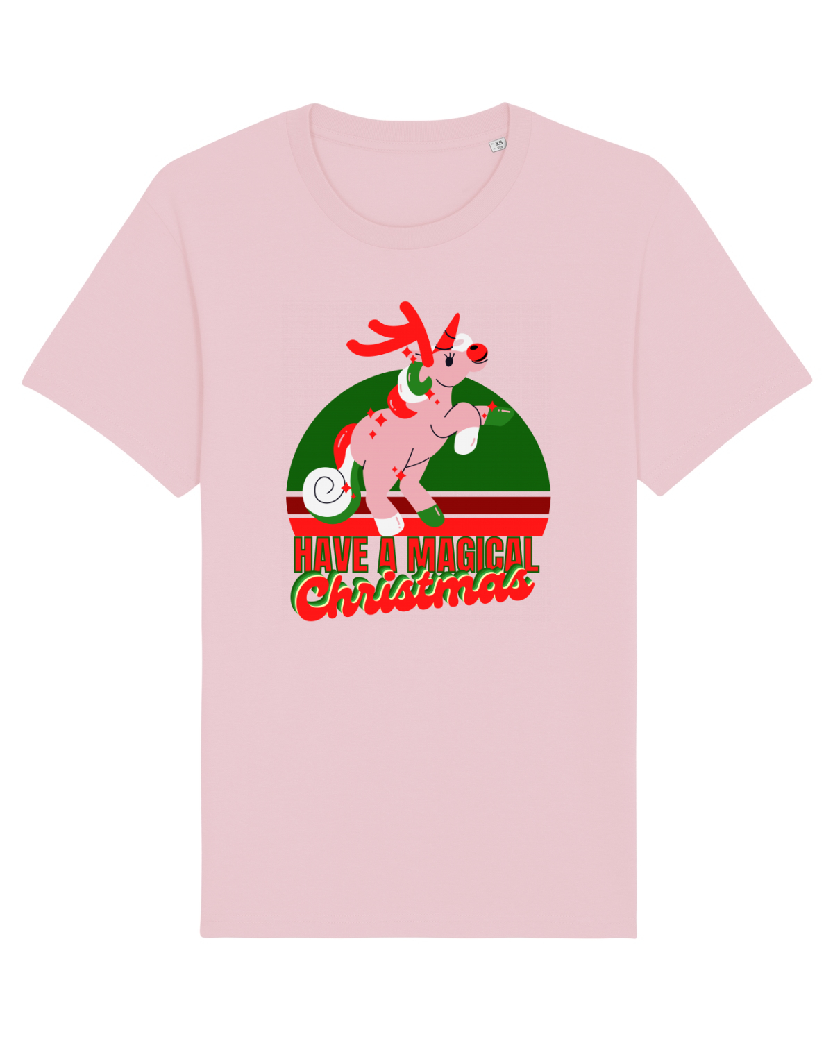 Tricou mânecă scurtă Unisex Rocker Cotton Pink