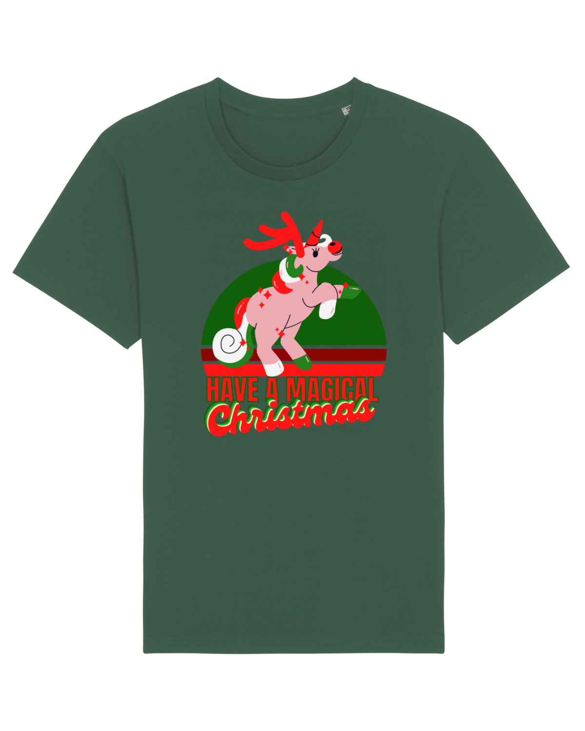 Tricou mânecă scurtă Unisex Rocker Bottle Green