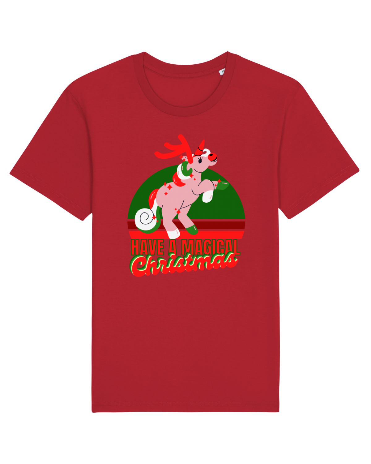 Tricou mânecă scurtă Unisex Rocker Red