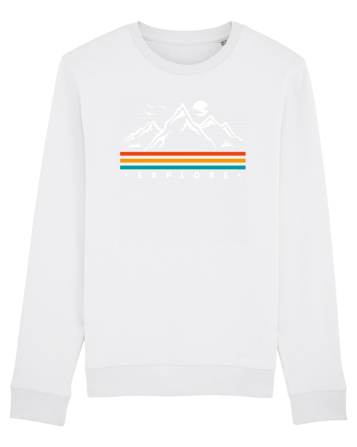Bluză mânecă lungă Unisex Rise White