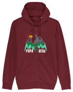 Papa Bear Hanorac cu fermoar Unisex Connector