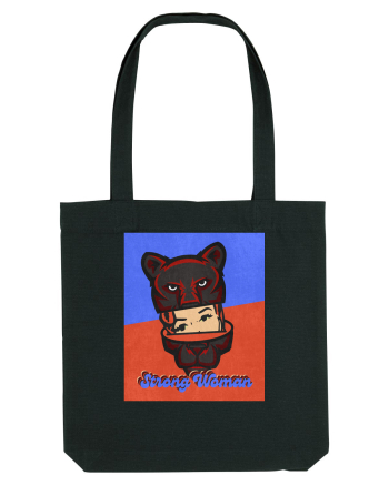 Retro.Strong Woman Black