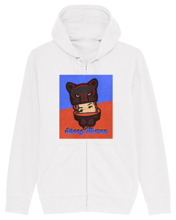Retro.Strong Woman White