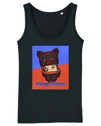 Retro.Strong Woman Black