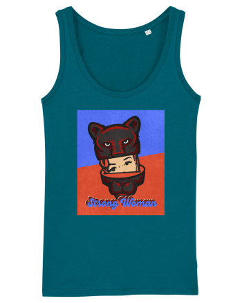 Retro.Strong Woman Ocean Depth