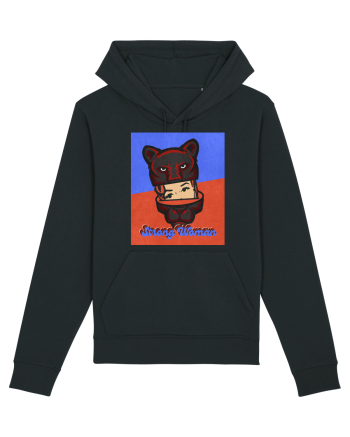 Retro.Strong Woman Black