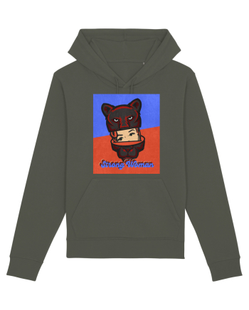 Retro.Strong Woman Khaki