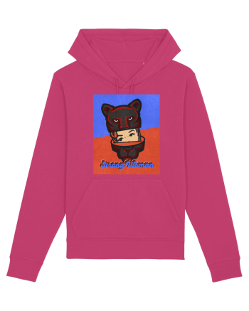 Retro.Strong Woman Raspberry
