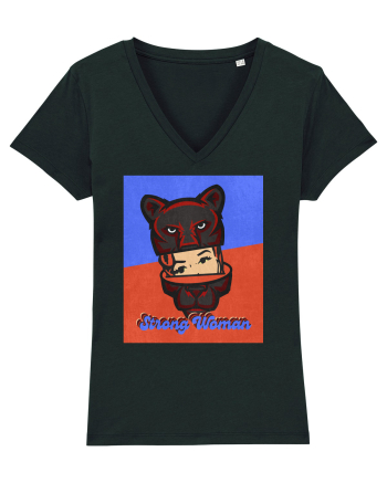 Retro.Strong Woman Black