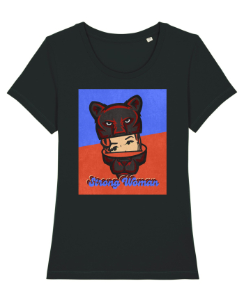 Retro.Strong Woman Black
