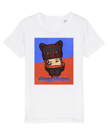 Retro.Strong Woman White