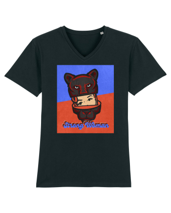Retro.Strong Woman Black