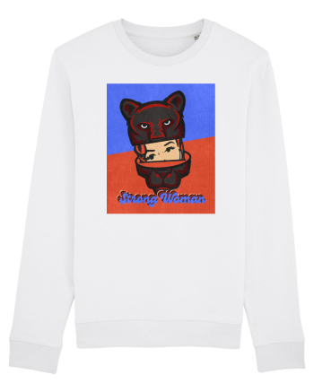 Retro.Strong Woman White