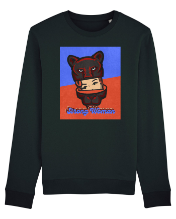 Retro.Strong Woman Black