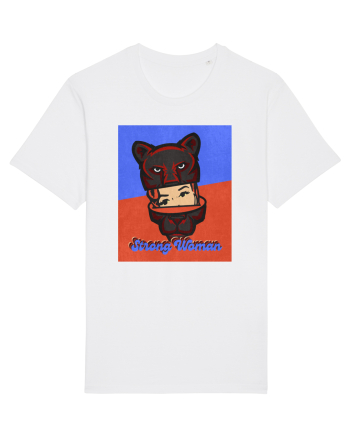 Retro.Strong Woman White