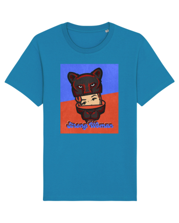 Retro.Strong Woman Azur