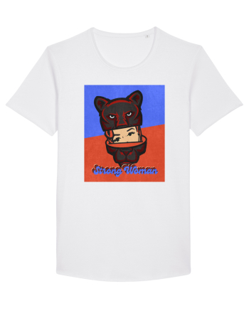 Retro.Strong Woman White
