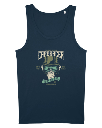 Cafe Racer Born to Ride Navy