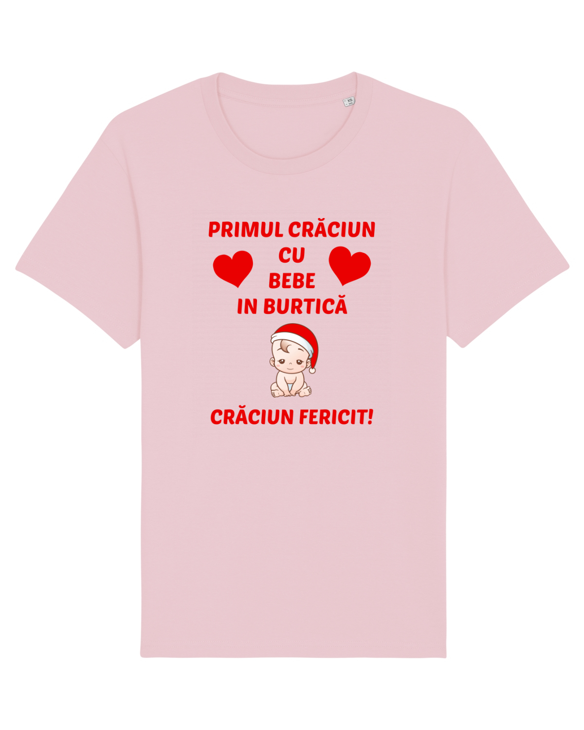 Tricou mânecă scurtă Unisex Rocker Cotton Pink