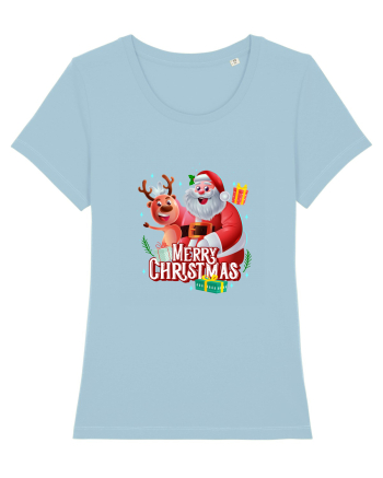 Merry Christmas Sky Blue