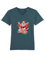 Merry Christmas Tricou mânecă scurtă guler V Bărbat Presenter