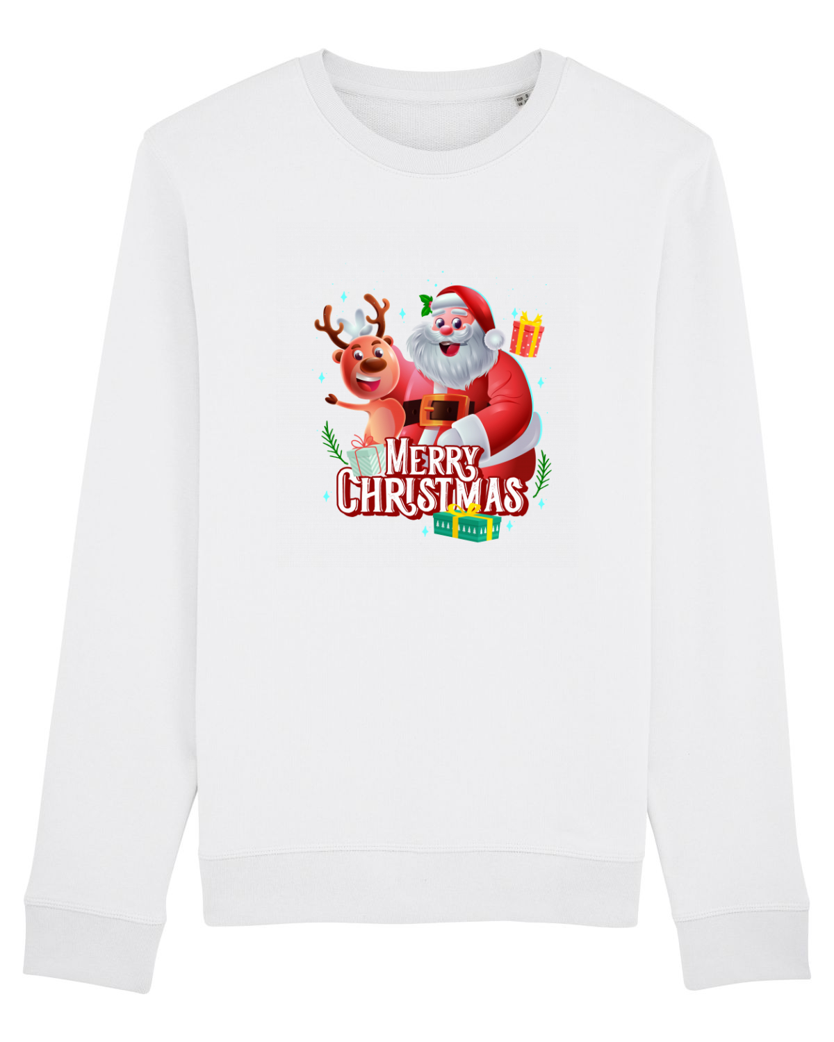 Bluză mânecă lungă Unisex Rise White