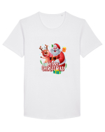 Merry Christmas Tricou mânecă scurtă guler larg Bărbat Skater