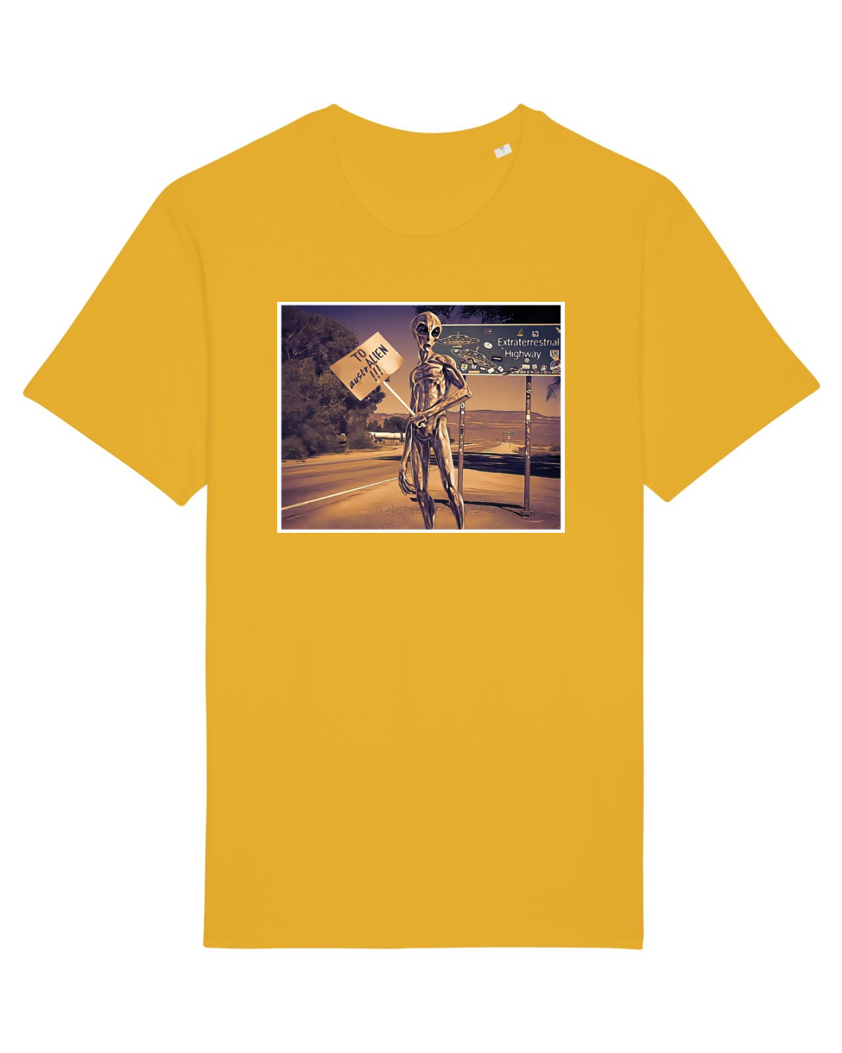 Tricou mânecă scurtă Unisex Rocker Spectra Yellow