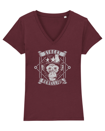 Street Rebellion Monkey Burgundy