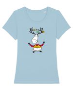 I am a dreamer Tricou mânecă scurtă guler larg fitted Damă Expresser
