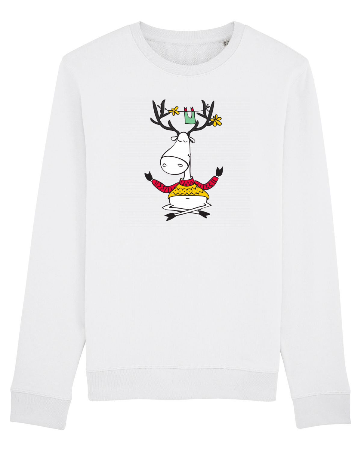 Bluză mânecă lungă Unisex Rise White