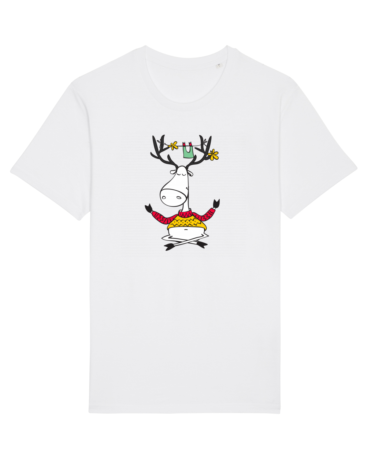 Tricou mânecă scurtă Unisex Rocker White