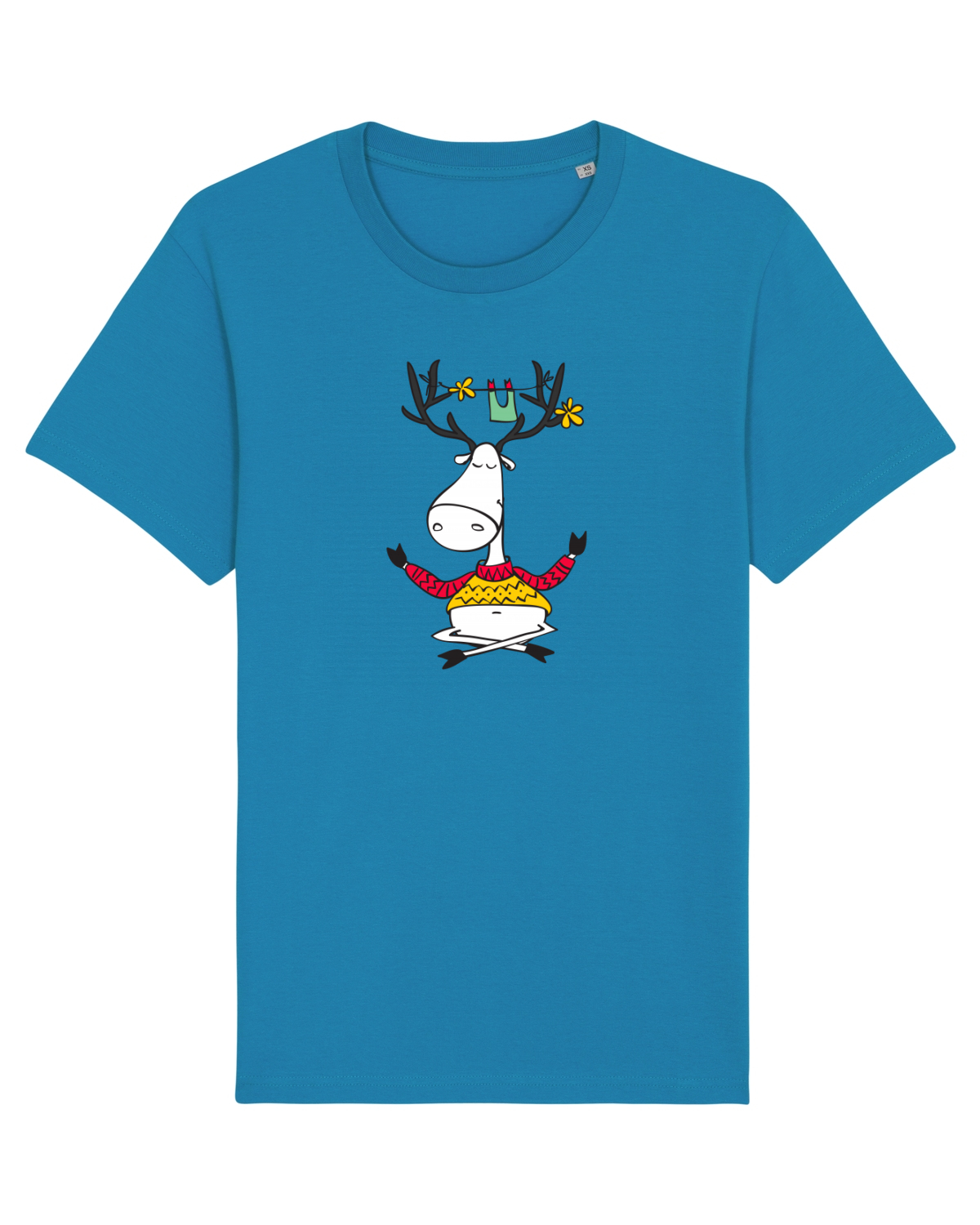 Tricou mânecă scurtă Unisex Rocker Azur