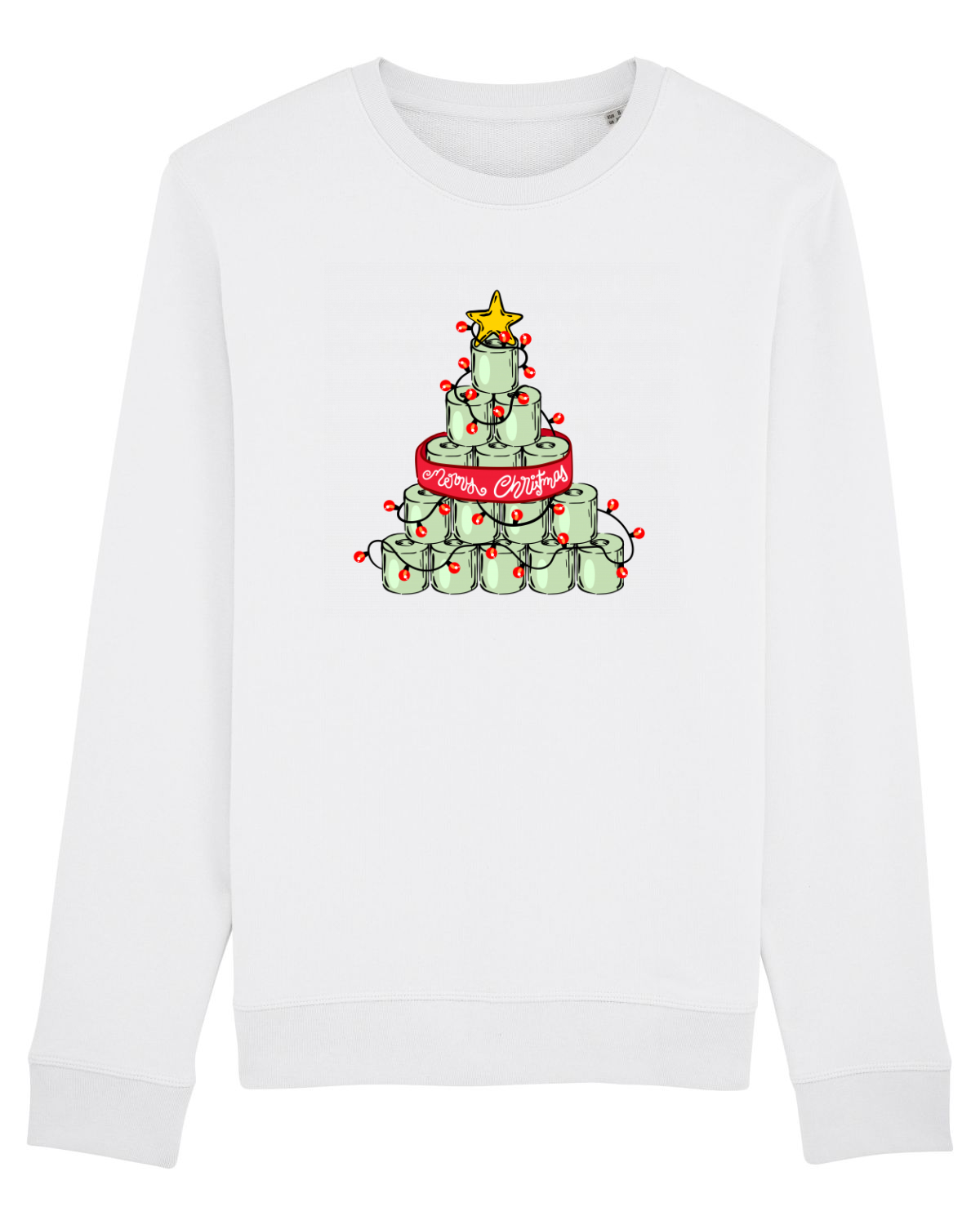 Bluză mânecă lungă Unisex Rise White