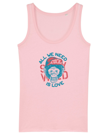 All we need is Love Monkey Cotton Pink