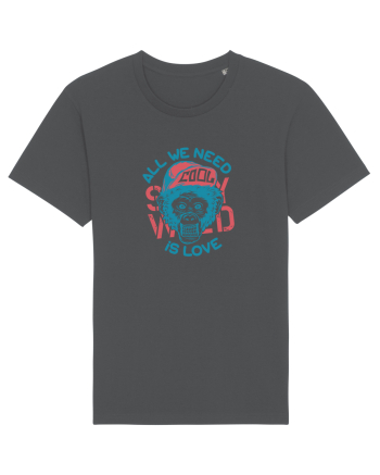 All we need is Love Monkey Anthracite