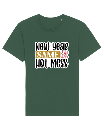 New Year Same Hot Mess Bottle Green