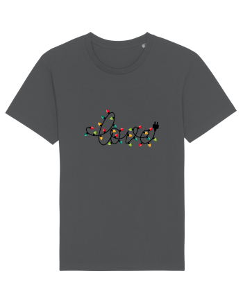 Christmas lights love Anthracite