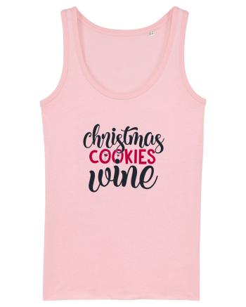 Christmas Cookies Wine Cotton Pink