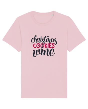 Christmas Cookies Wine Cotton Pink