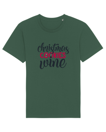 Christmas Cookies Wine Bottle Green
